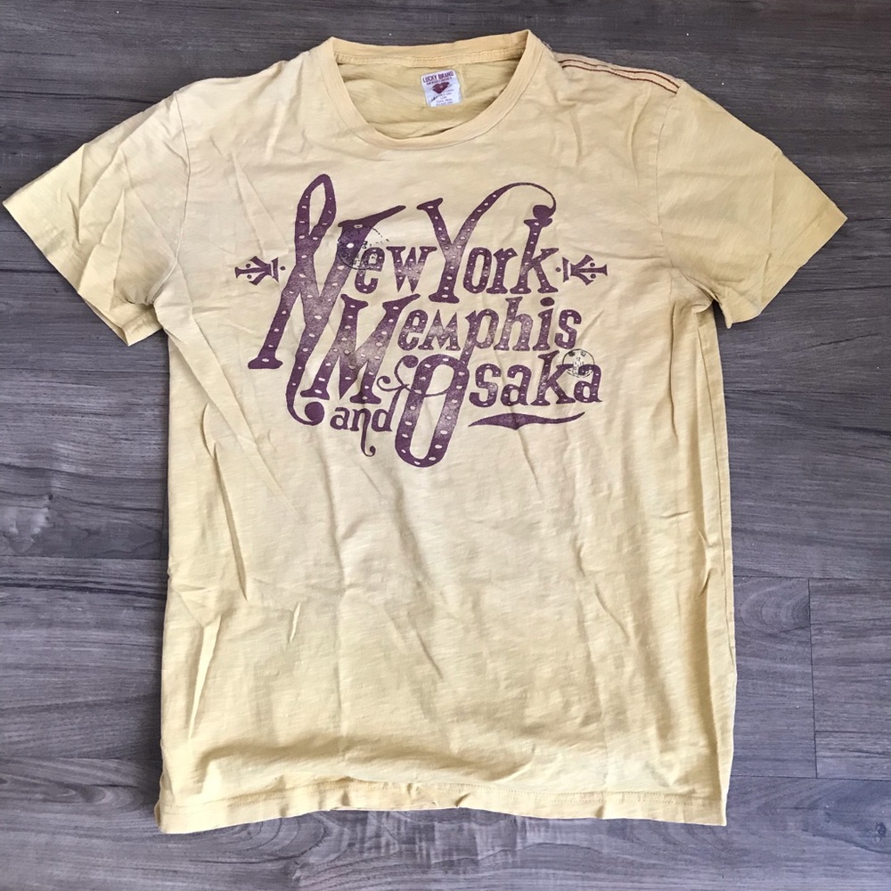 Lucky Brand yellow t-shirt